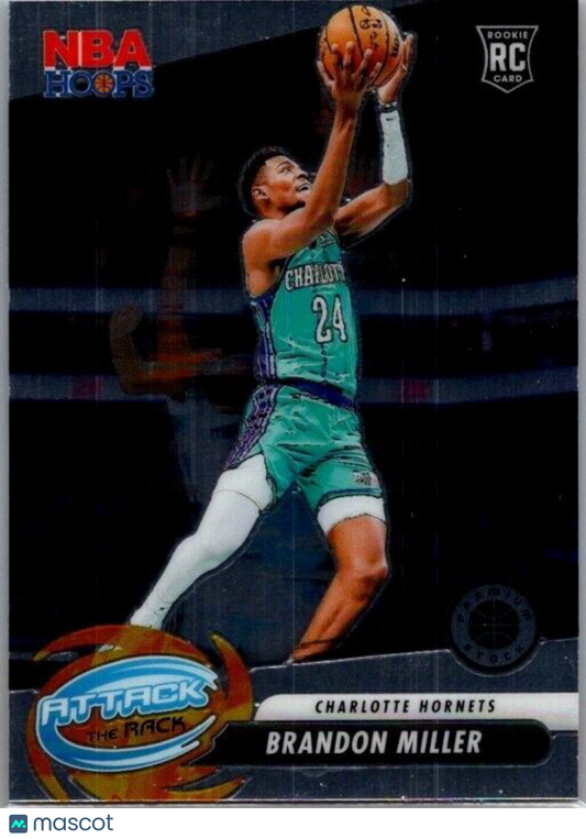 2023-24 Panini NBA Hoops Premium Stock - Attack The Rack #10 Brandon Miller (RC)