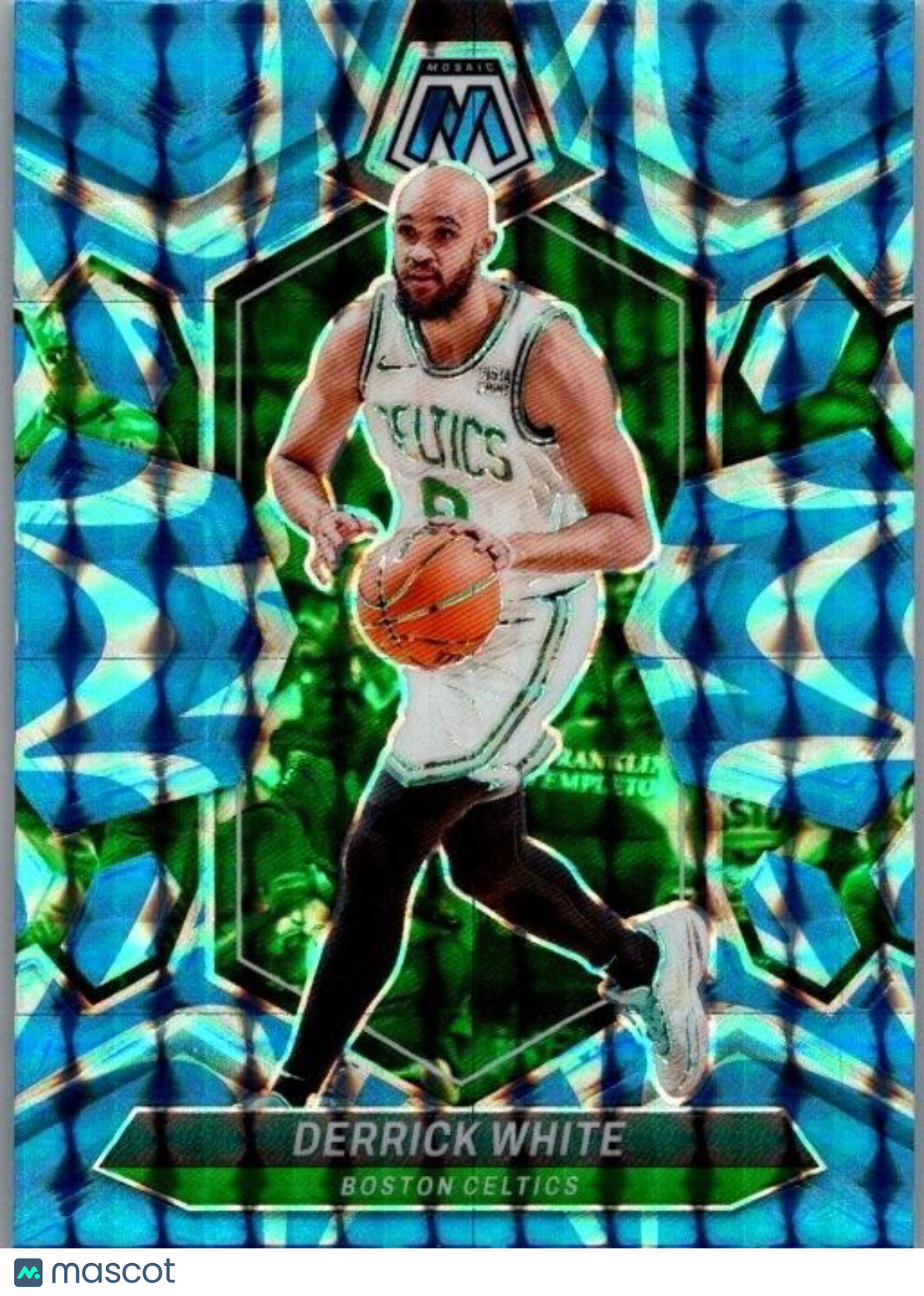 2023-24 Panini Mosaic - Reactive Blue Mosaic Prizm #166 Derrick White