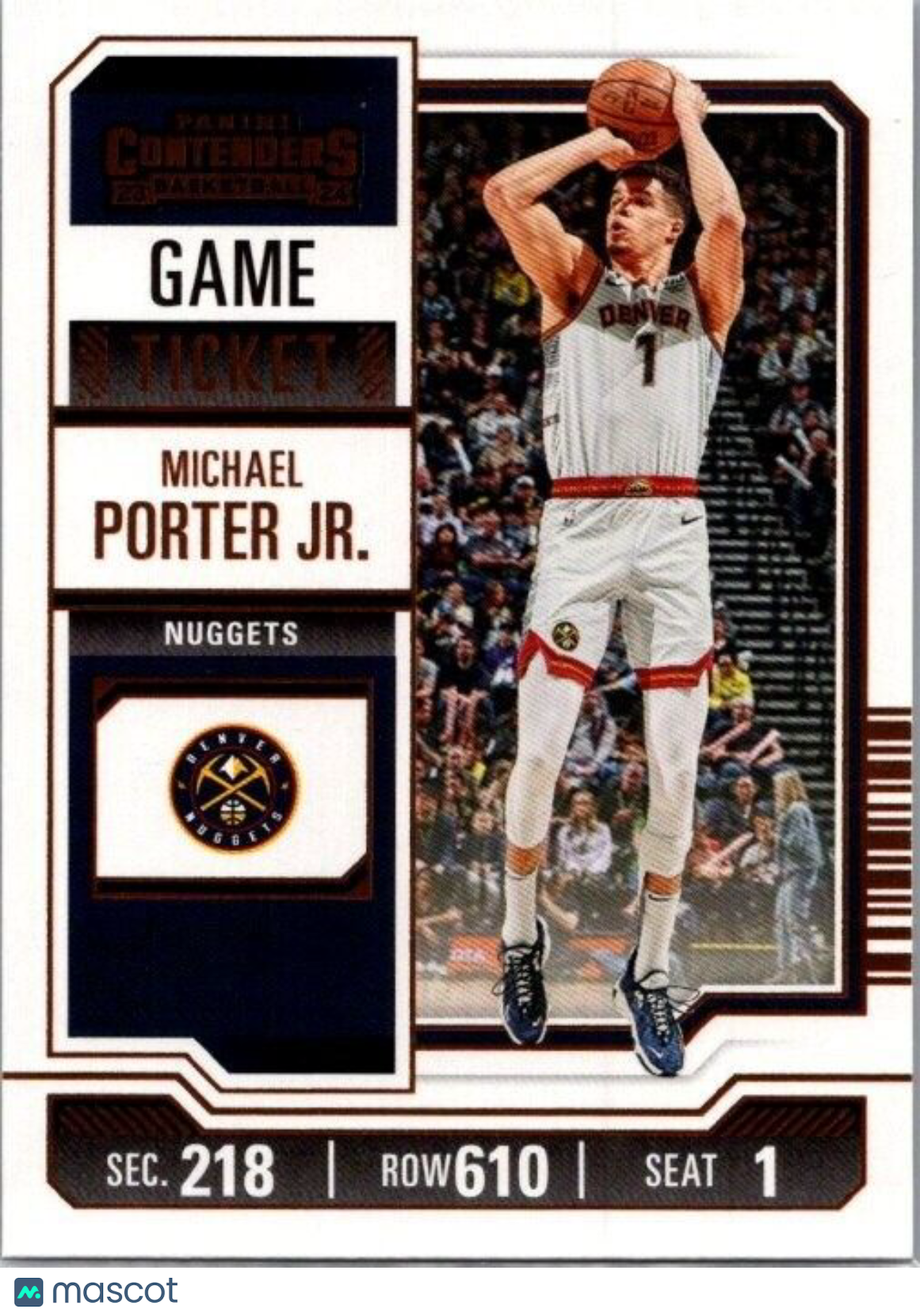 2023-24 Panini Contenders - Bronze Season Ticket #28 Michael Porter Jr.