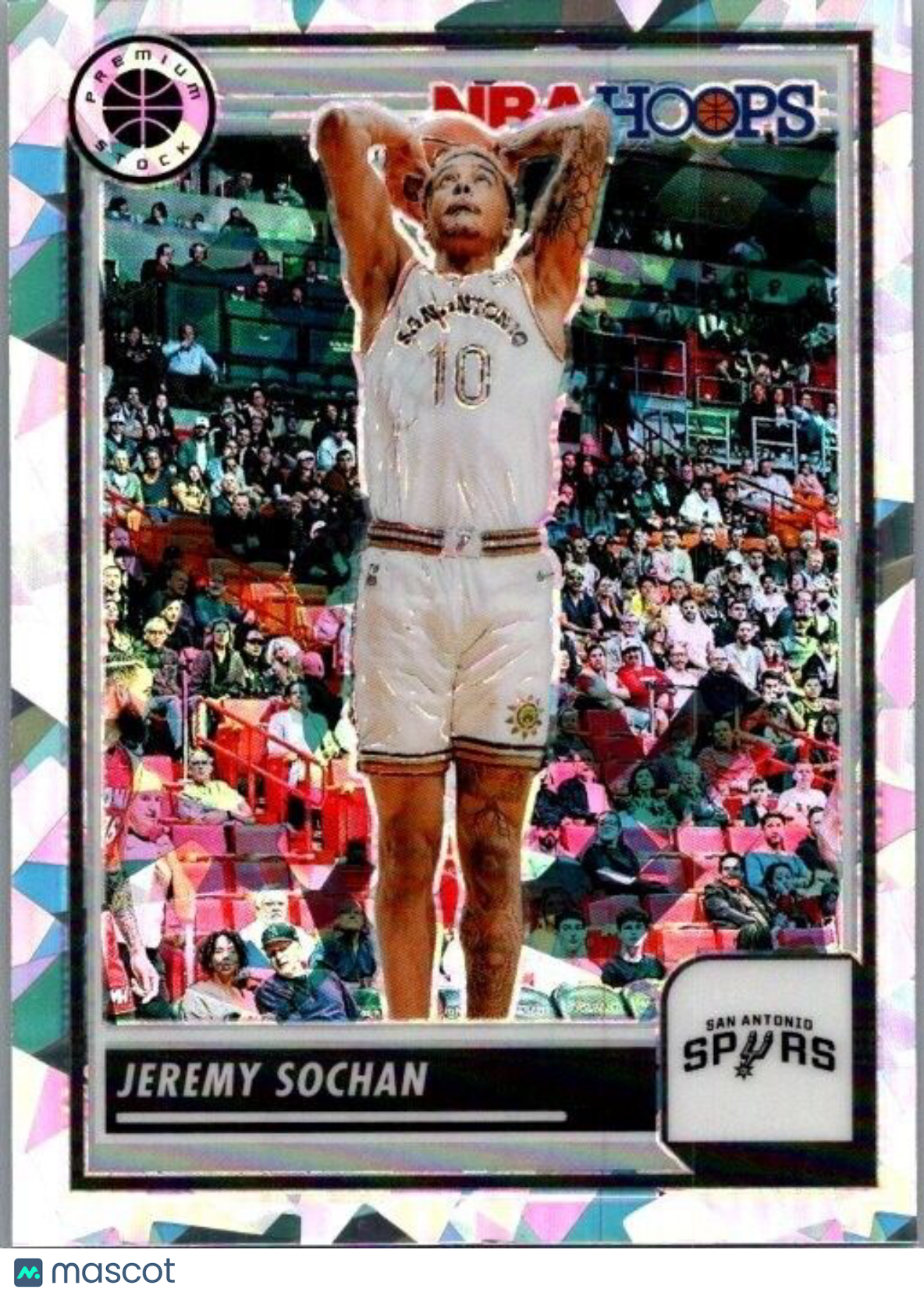 2023-24 Panini NBA Hoops Premium Stock - Ice Prizm #34 Jeremy Sochan