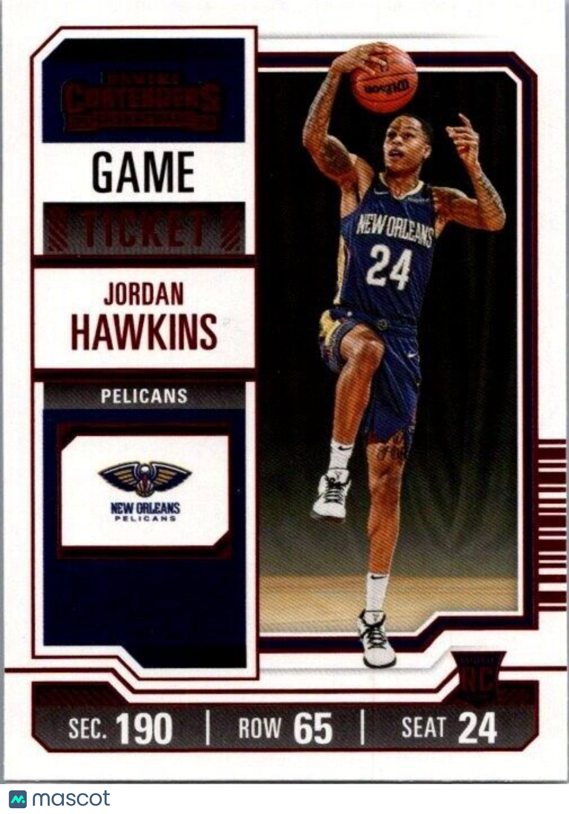 2023-24 Panini Contenders - Red Season Ticket #76 Jordan Hawkins (RC)