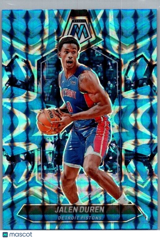 2023-24 Panini Mosaic - Reactive Blue Mosaic Prizm #142 Jalen Duren