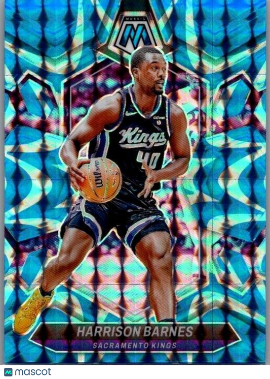 2023-24 Panini Mosaic - Reactive Blue Mosaic Prizm #75 Harrison Barnes