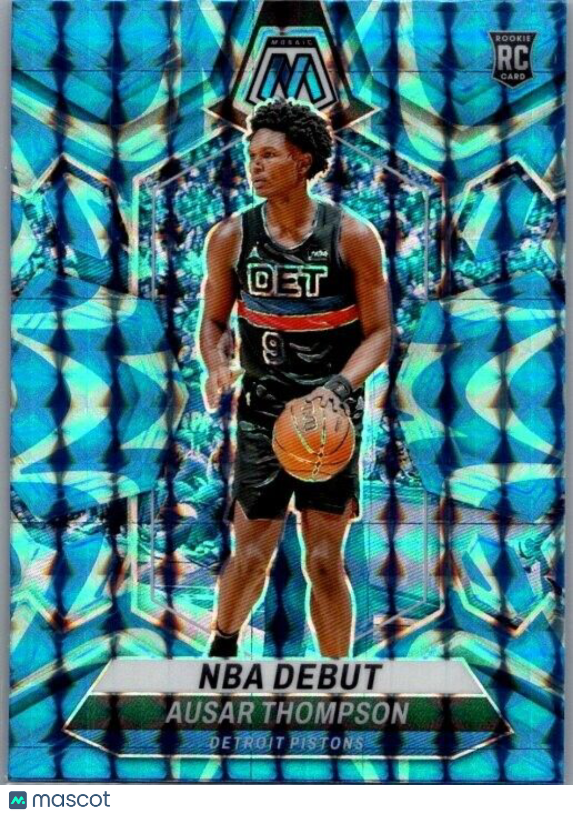 2023-24 Panini Mosaic - Reactive Blue Mosaic Prizm #262 Ausar Thompson (RC)