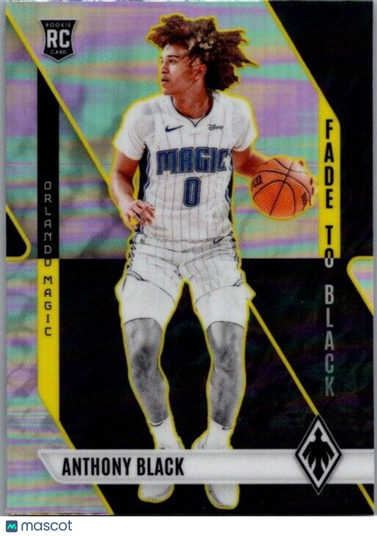 2023-24 Panini Phoenix - Fade to Black #4 Anthony Black (RC) Silver Prizm