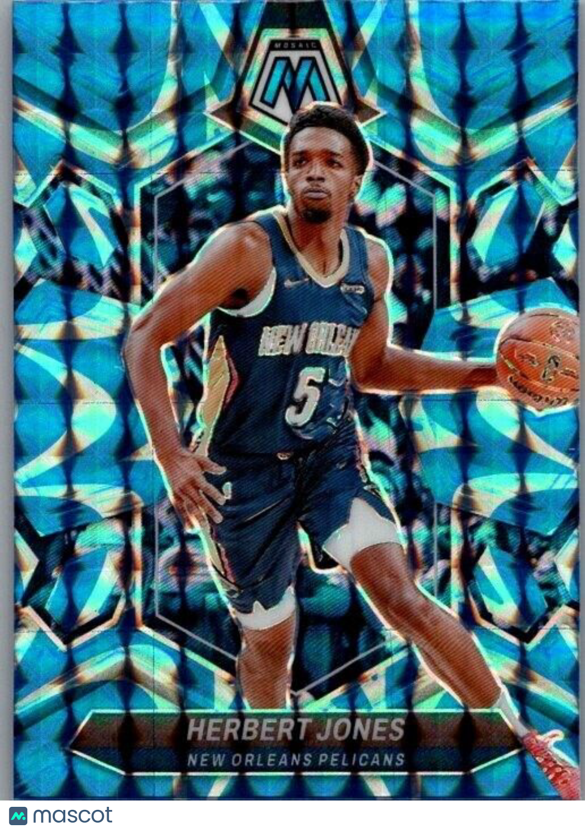 2023-24 Panini Mosaic - Reactive Blue Mosaic Prizm #74 Herbert Jones