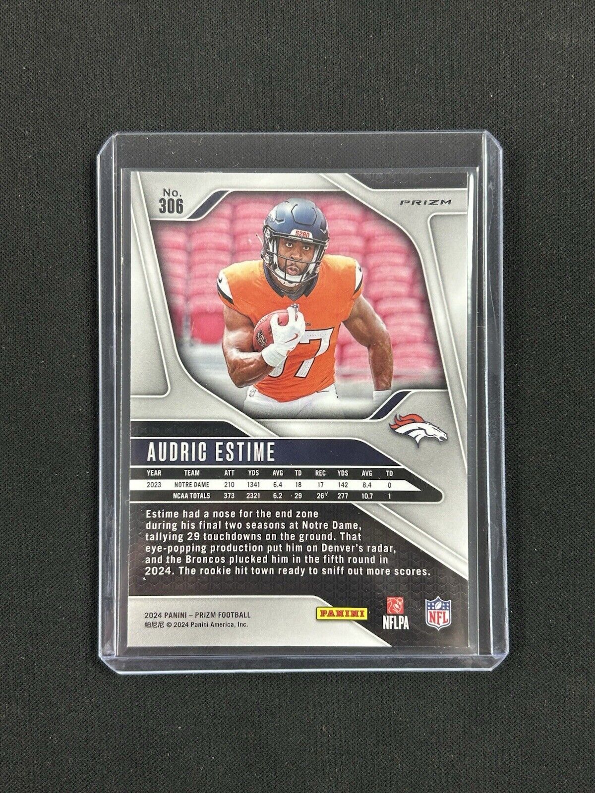 2024 Panini Prizm Silver Audric Estime