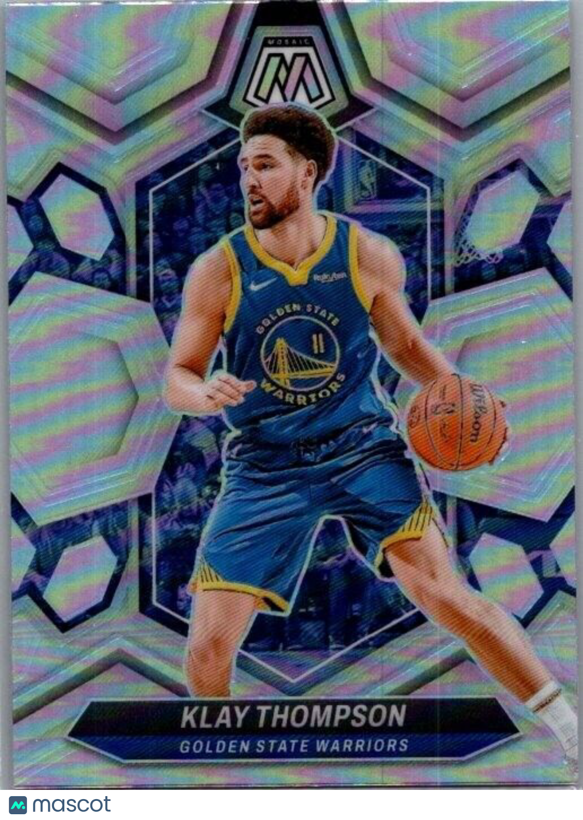 2023-24 Panini Mosaic - Silver Prizm #45 Klay Thompson