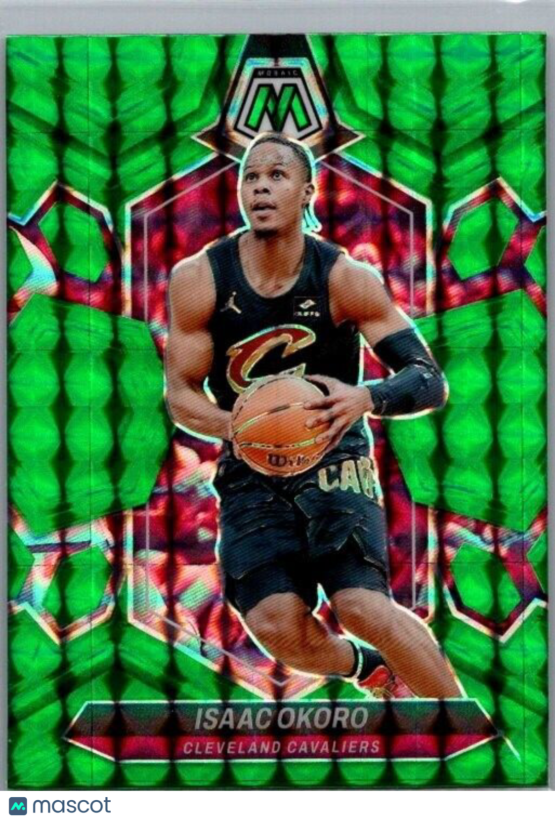 2023-24 Panini Mosaic - Green Mosaic Prizm #94 Isaac Okoro