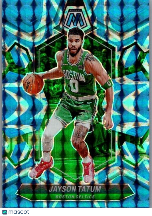 2023-24 Panini Mosaic - Reactive Blue Mosaic Prizm #147 Jayson Tatum