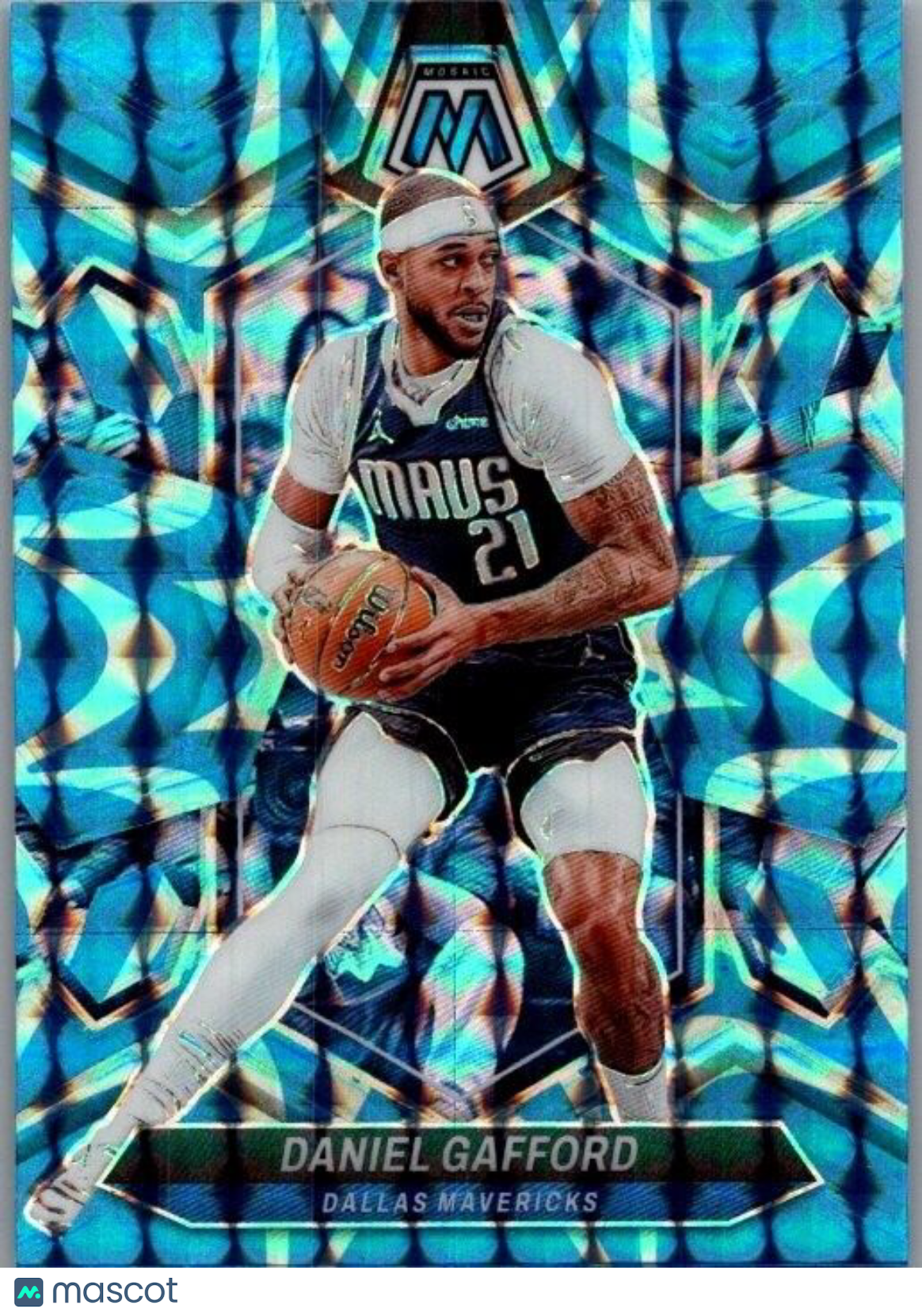 2023-24 Panini Mosaic - Reactive Blue Mosaic Prizm #103 Daniel Gafford