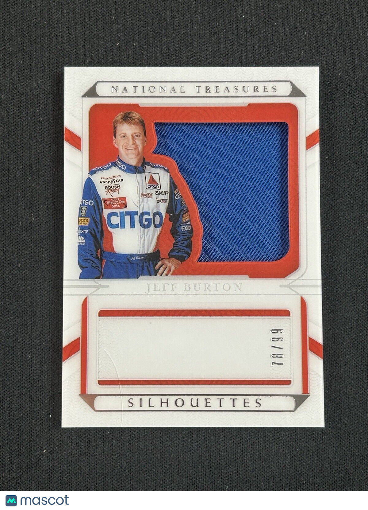 2022 Panini National Treasures Silhouettes Jeff Burton /99