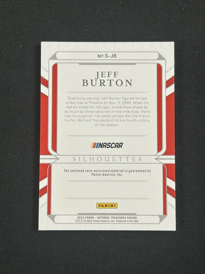 2022 Panini National Treasures Silhouettes Jeff Burton /99