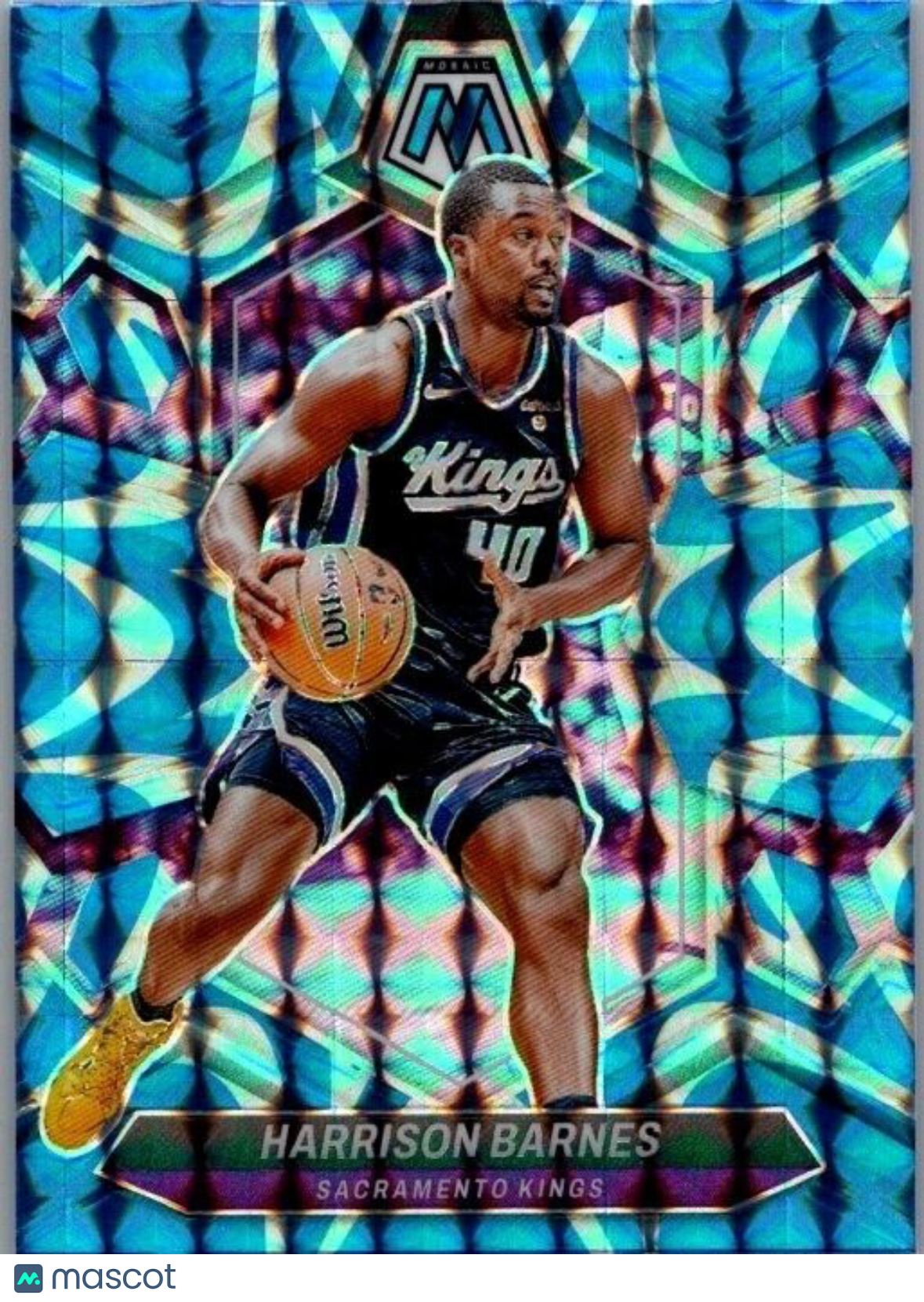 2023-24 Panini Mosaic - #75 Harrison Barnes Blue Reactive