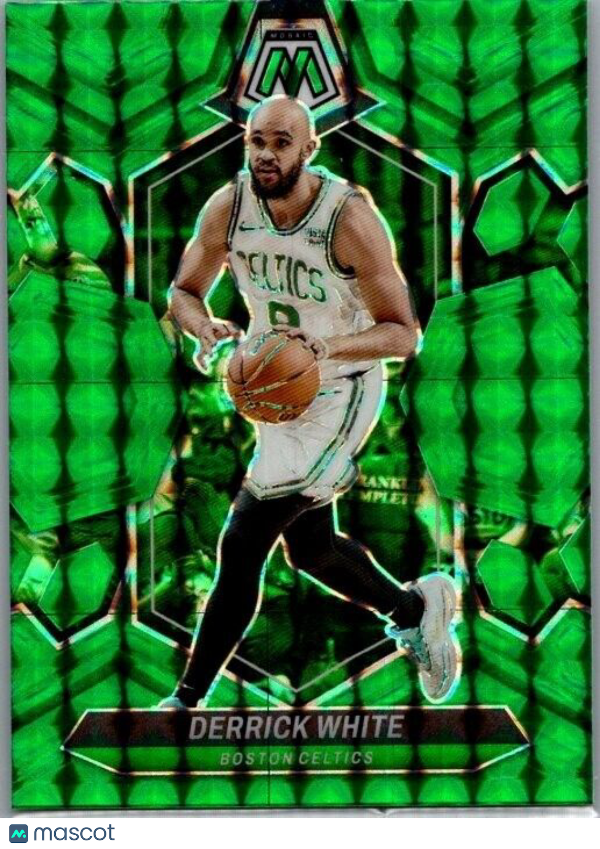 2023-24 Panini Mosaic - Green Mosaic Prizm #166 Derrick White