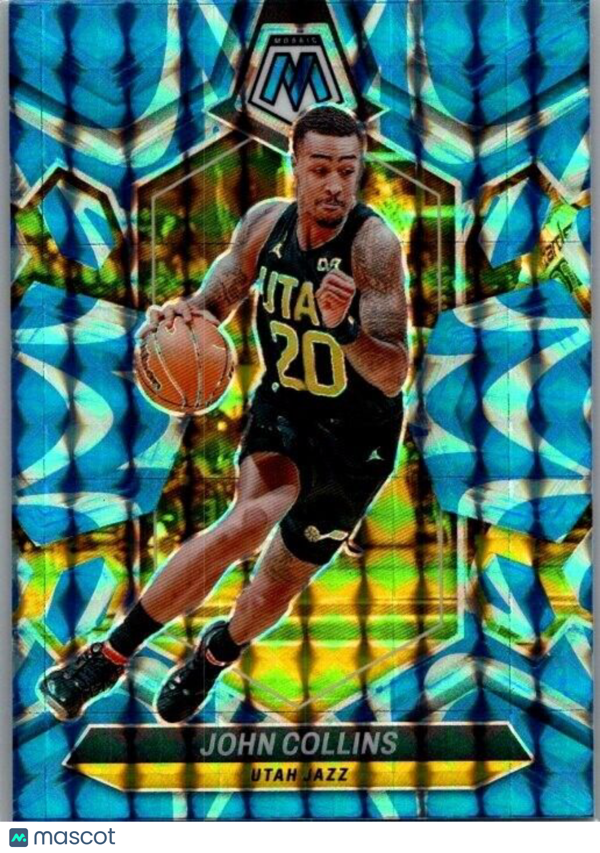 2023-24 Panini Mosaic - Reactive Blue Mosaic Prizm #25 John Collins