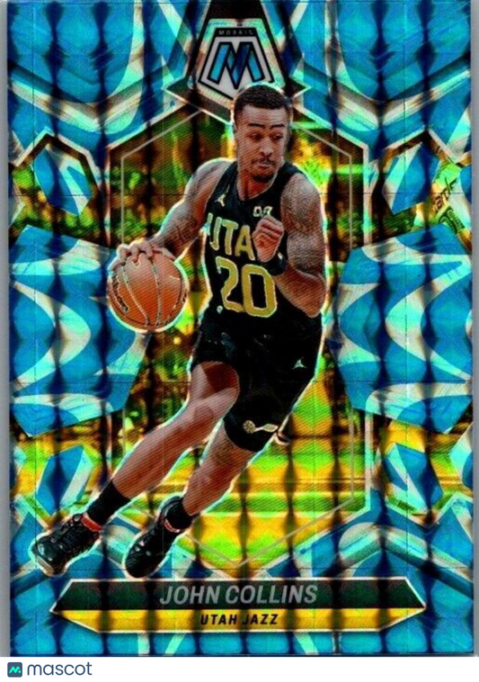 2023-24 Panini Mosaic - Reactive Blue Mosaic Prizm #25 John Collins