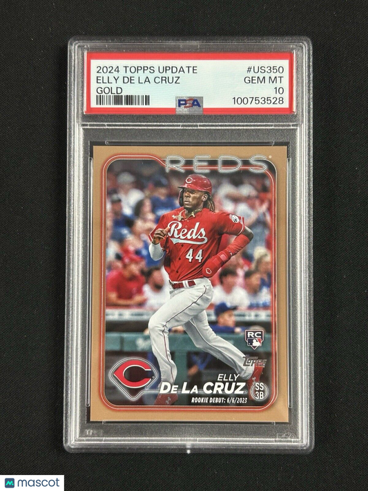 2024 Topps Update Gold #US350 Elly De La Cruz PSA 10