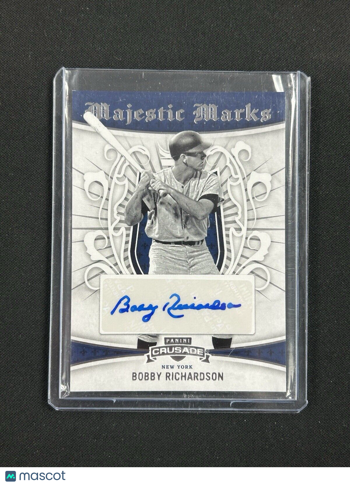 2024 Panini Crusade Majestic Marks #MM-Br Bobby Richardson Auto