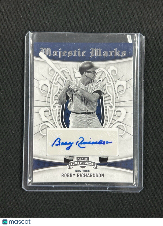 2024 Panini Crusade Majestic Marks #MM-Br Bobby Richardson Auto