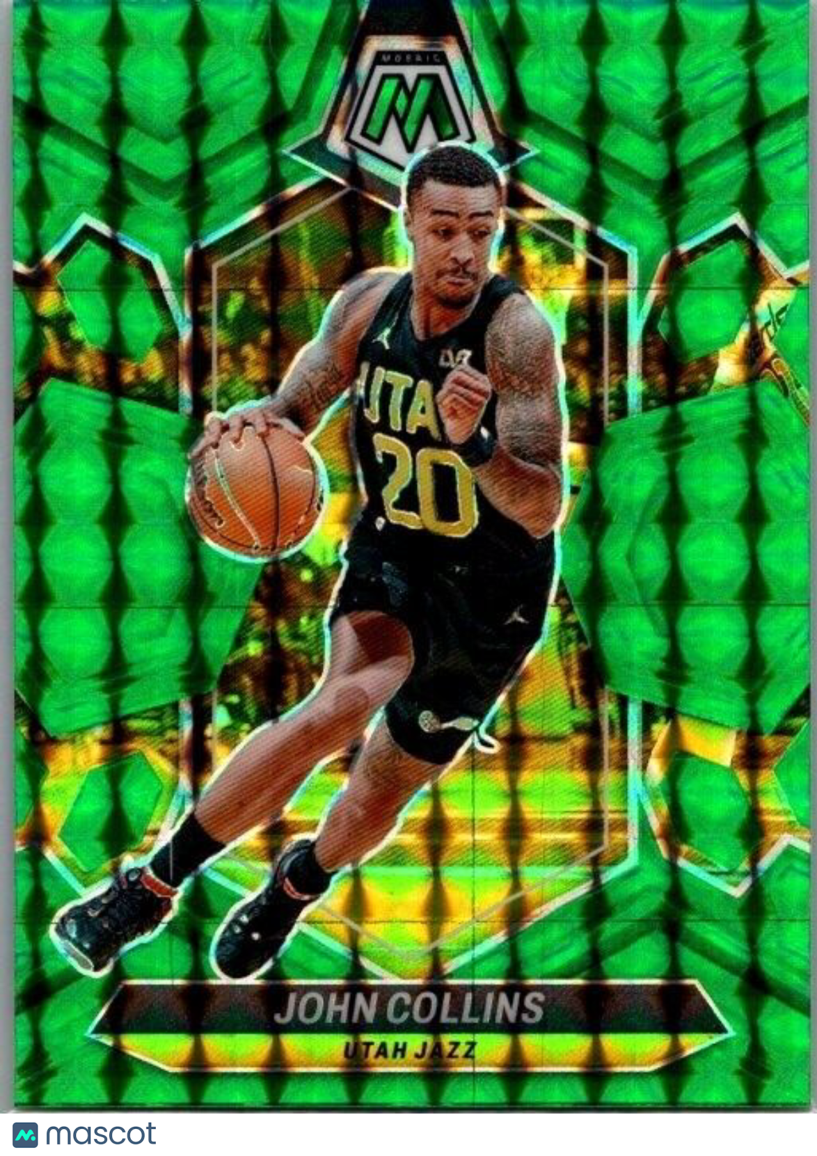 2023-24 Panini Mosaic - Green Mosaic Prizm #25 John Collins