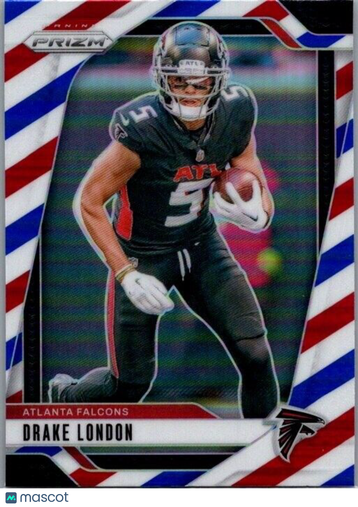 2024 Panini Prizm Football #12 Drake London Red White Blue