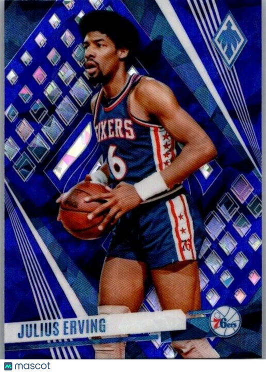 2023-24 Panini Phoenix - #244 Julius Erving Blue Ice