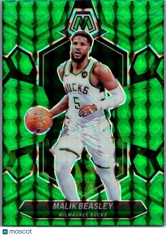 2023-24 Panini Mosaic - Green Mosaic Prizm #40 Malik Beasley