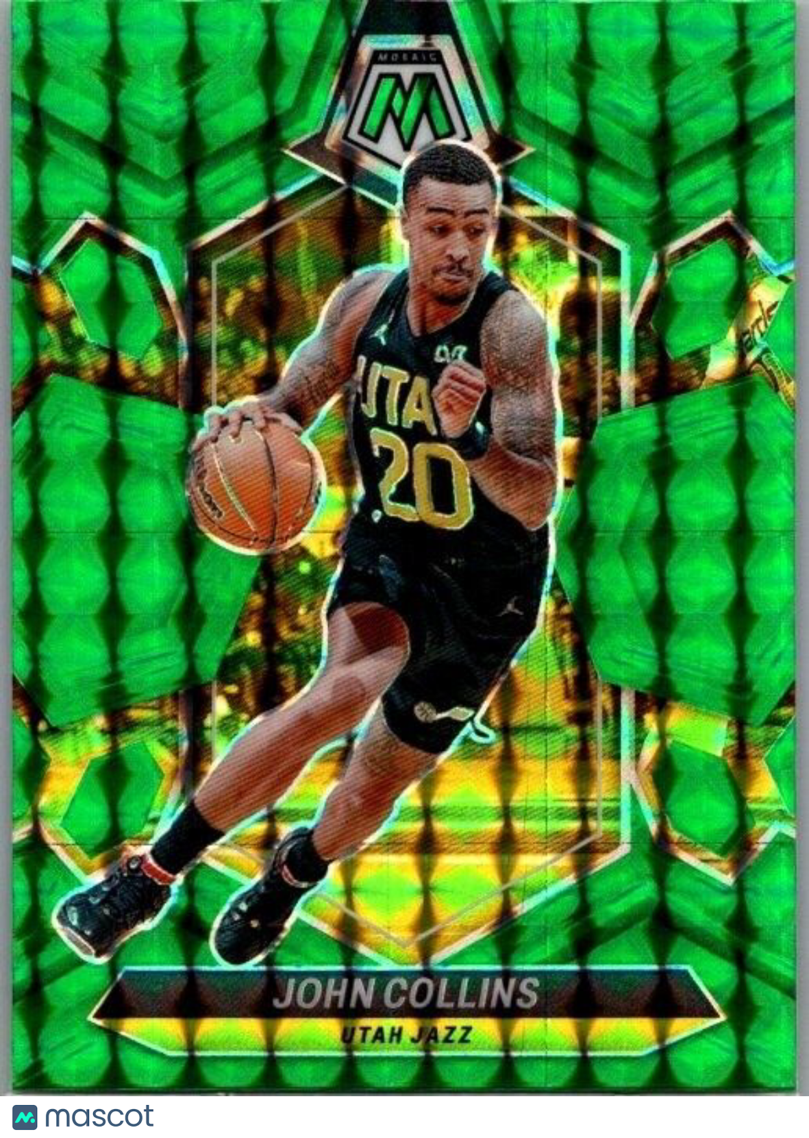 2023-24 Panini Mosaic - Green Mosaic Prizm #25 John Collins