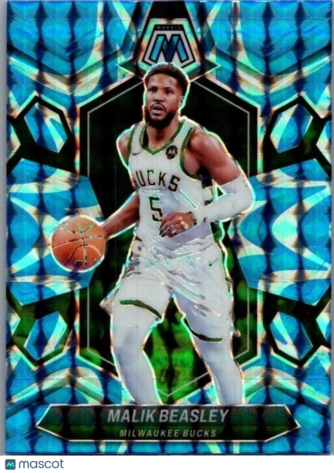 2023-24 Panini Mosaic - Reactive Blue Mosaic Prizm #40 Malik Beasley