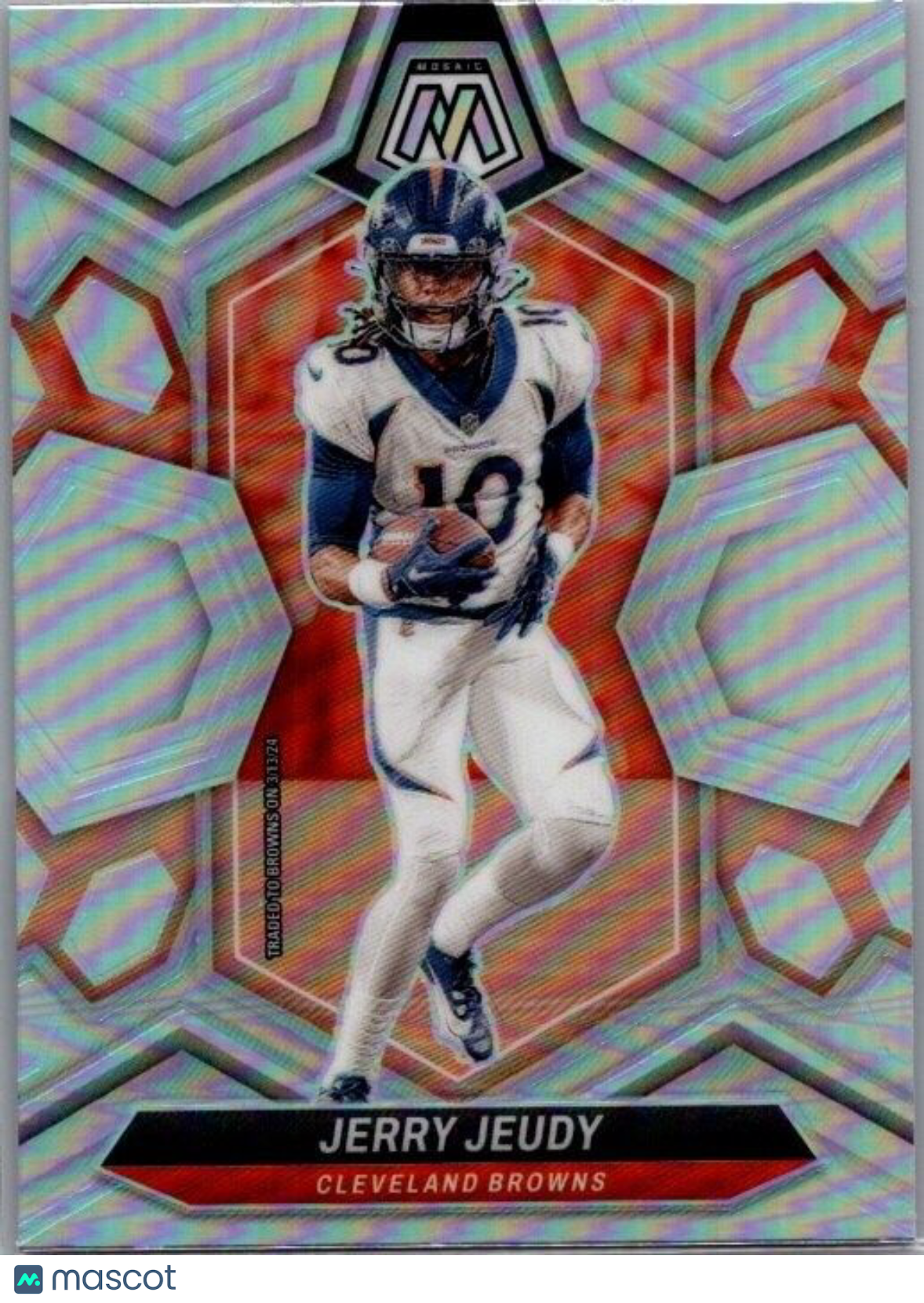 2024 Panini Mosaic #53 Jerry Jeudy Silver