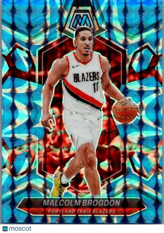 2023-24 Panini Mosaic - #190 Malcolm Brogdon Blue Reactive