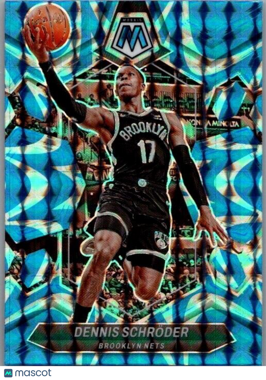 2023-24 Panini Mosaic - Reactive Blue Mosaic Prizm #148 Dennis Schroder