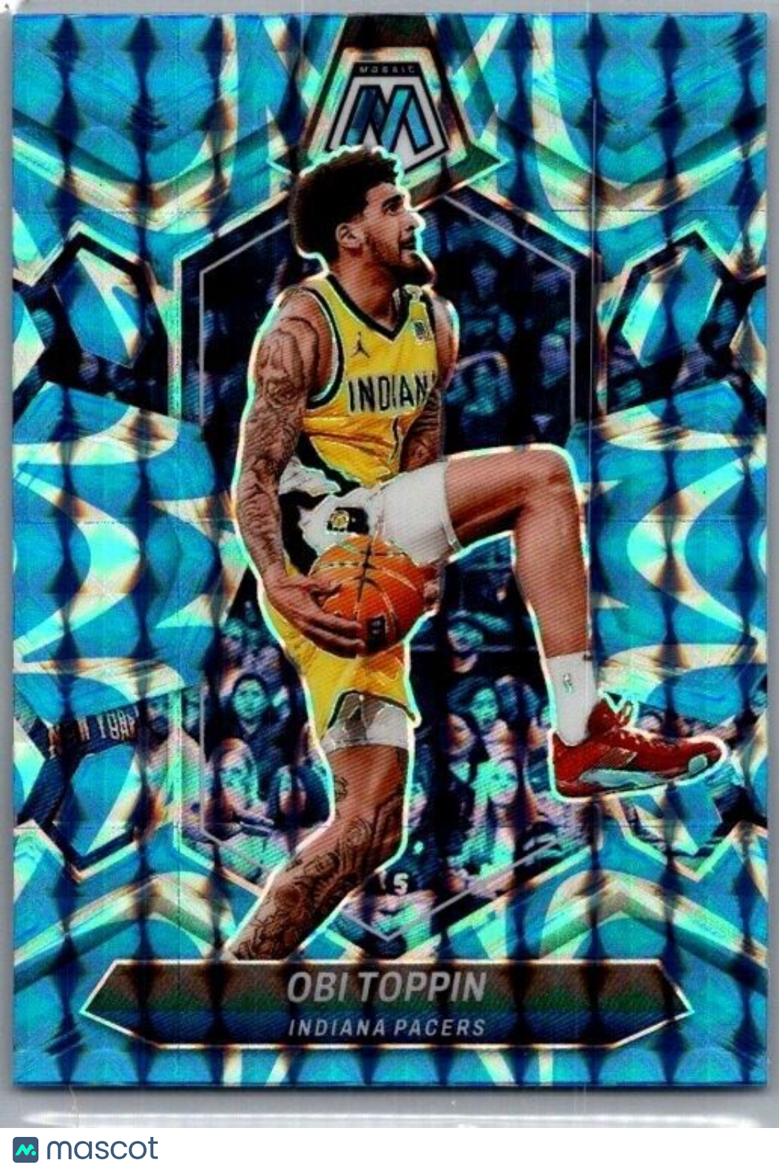 2023-24 Panini Mosaic - Reactive Blue Mosaic Prizm #144 Obi Toppin