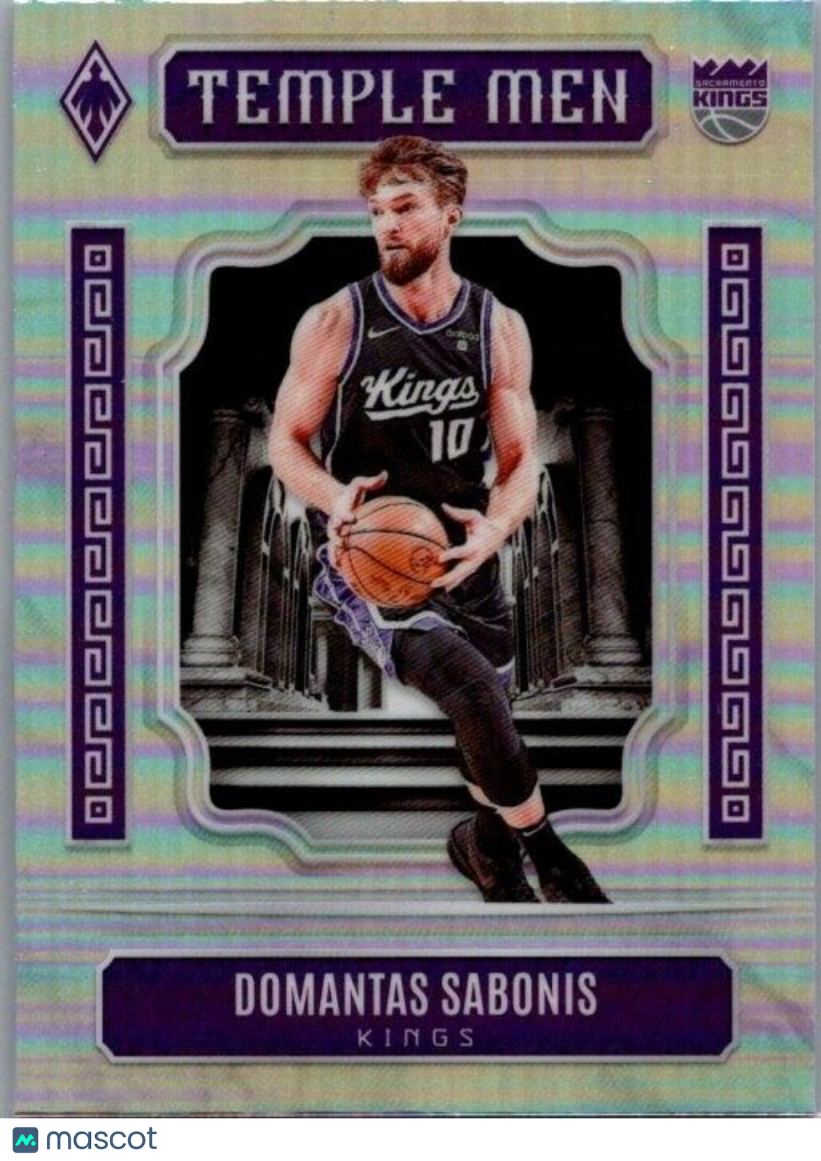 2023-24 Panini Phoenix - Temple Men #19 Domantas Sabonis Silver Prizm