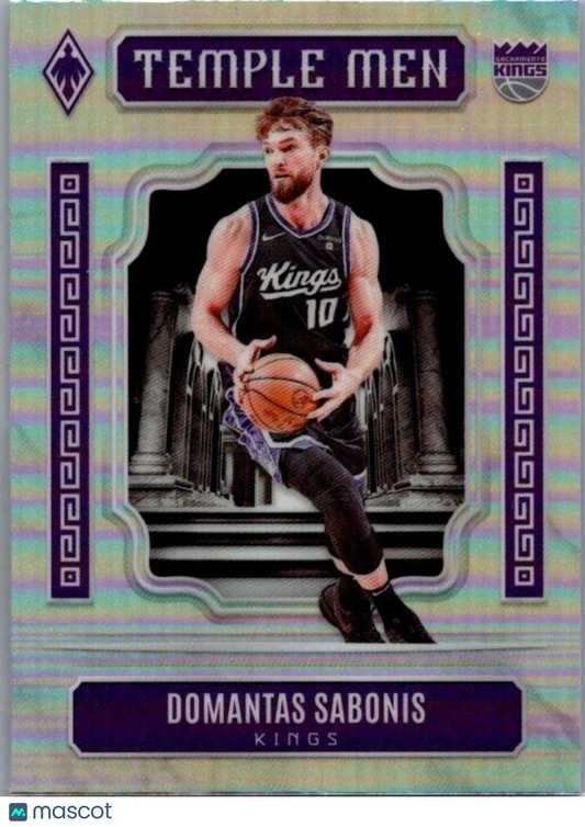 2023-24 Panini Phoenix - Temple Men #19 Domantas Sabonis Silver Prizm