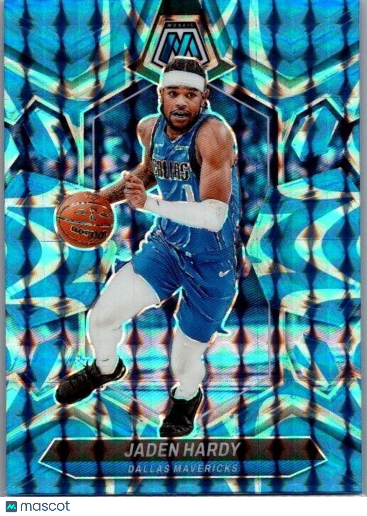 2023-24 Panini Mosaic - Blue Reactive #132 Jaden Hardy