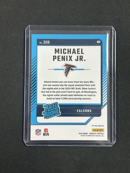 2024 Panini Donruss Optic Rated Rookie Red Green #308 Michael Penix Jr