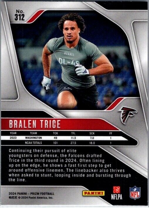 2024 Panini Prizm - #312 Bralen Trice Rookie (RC)