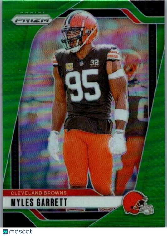 2024 Panini Prizm Football #69 Myles Garrett Green Prizm