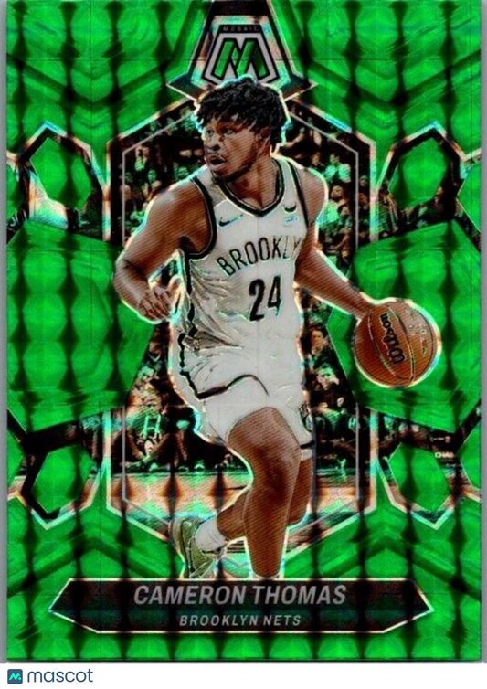 2023-24 Panini Mosaic - Green Mosaic Prizm #117 Cameron Thomas