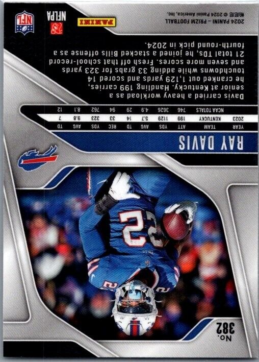 2024 Panini Prizm - #382 Ray Davis Rookie (RC)