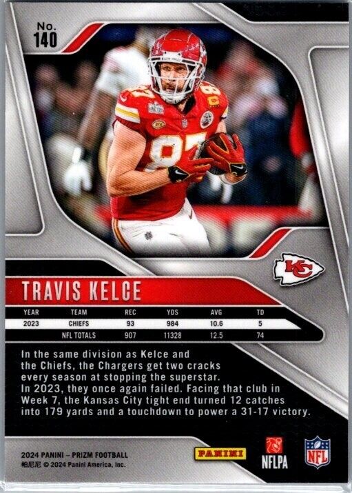 2024 Panini Prizm - #140 Travis Kelce