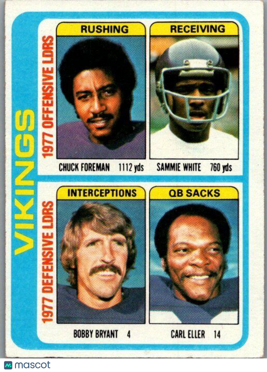 1978 Topps #515 Chuck Foreman / Sammy White / Bobby Bryant / Carl Eller