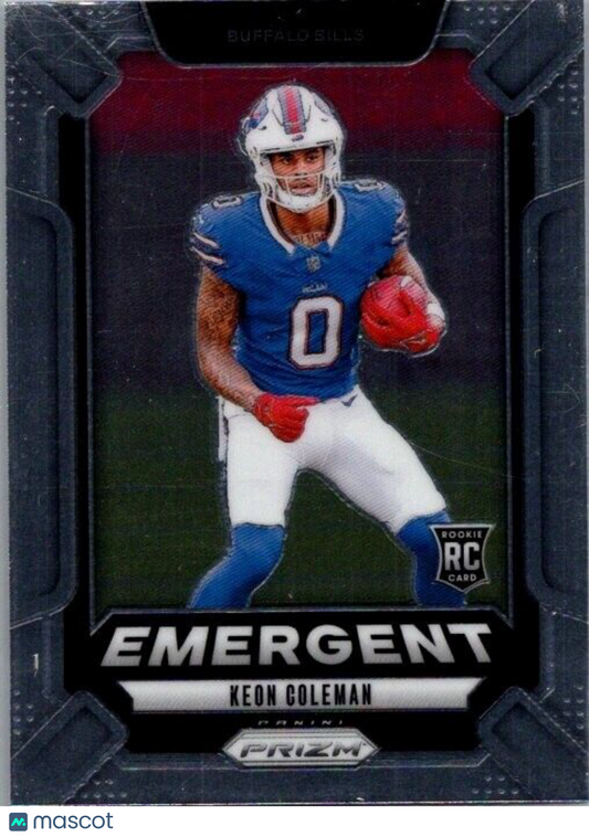 2024 Panini Prizm - #16 Keon Coleman Emergent Rookie (RC)