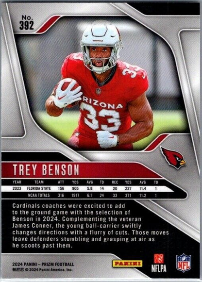 2024 Panini Prizm - #392 Trey Benson Rookie (RC)