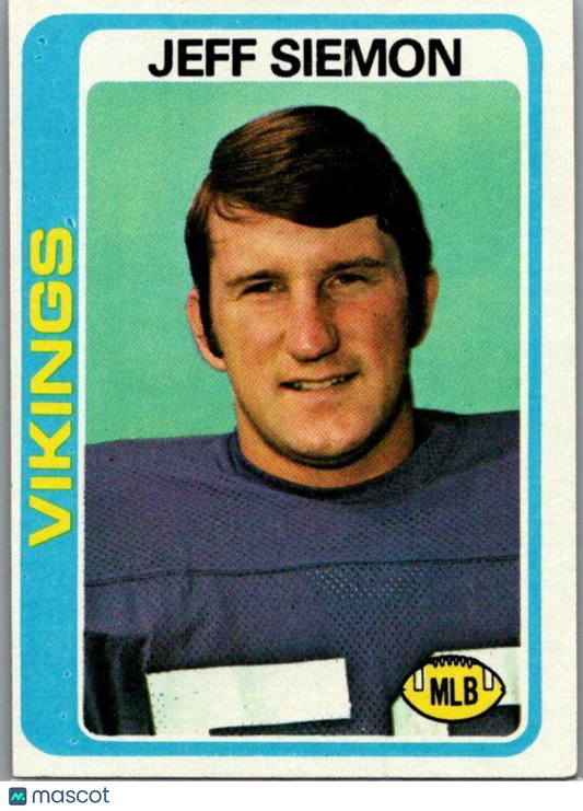 1978 Topps #58 Jeff Siemon