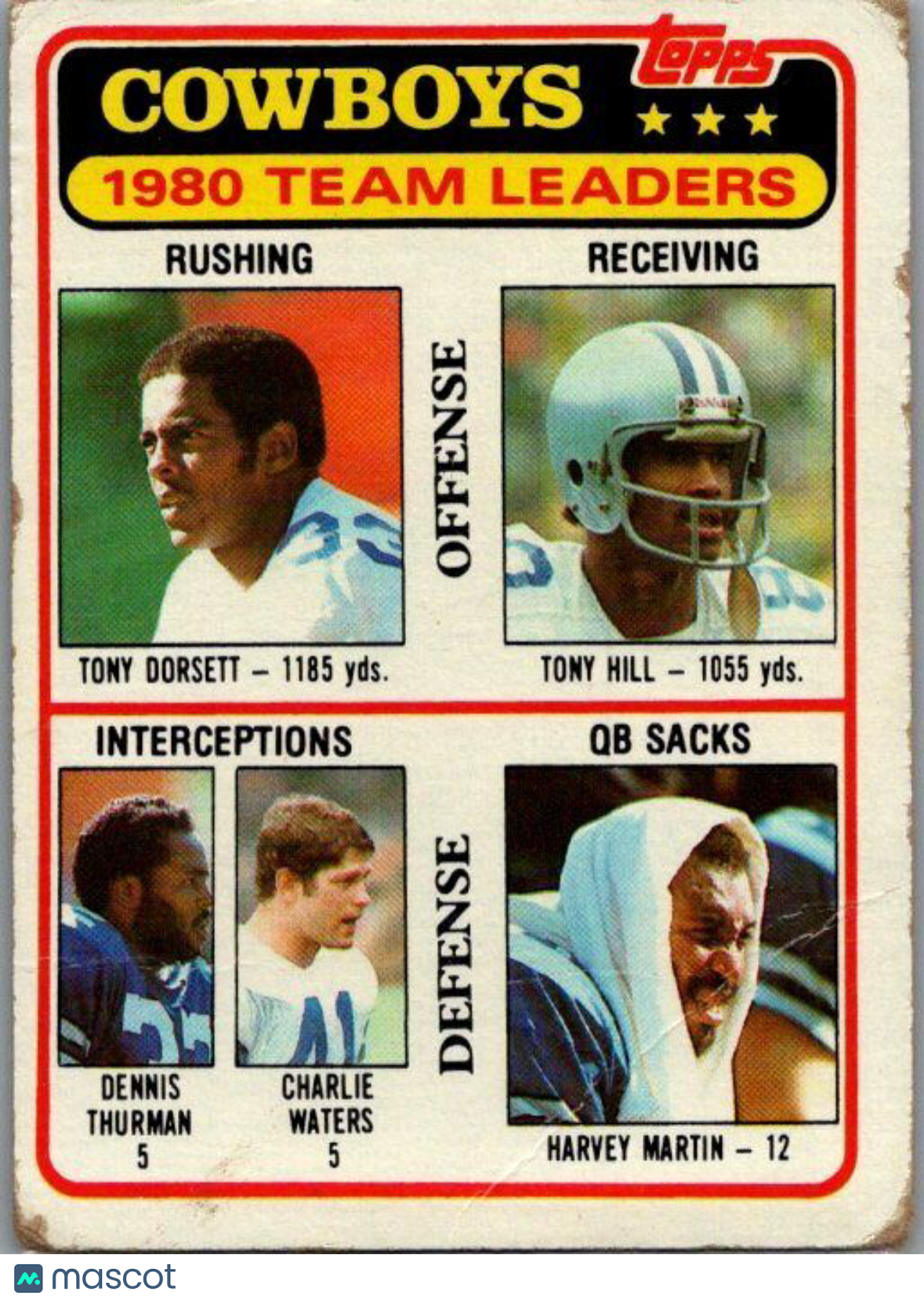 1981 Topps #376 Tony Dorsett