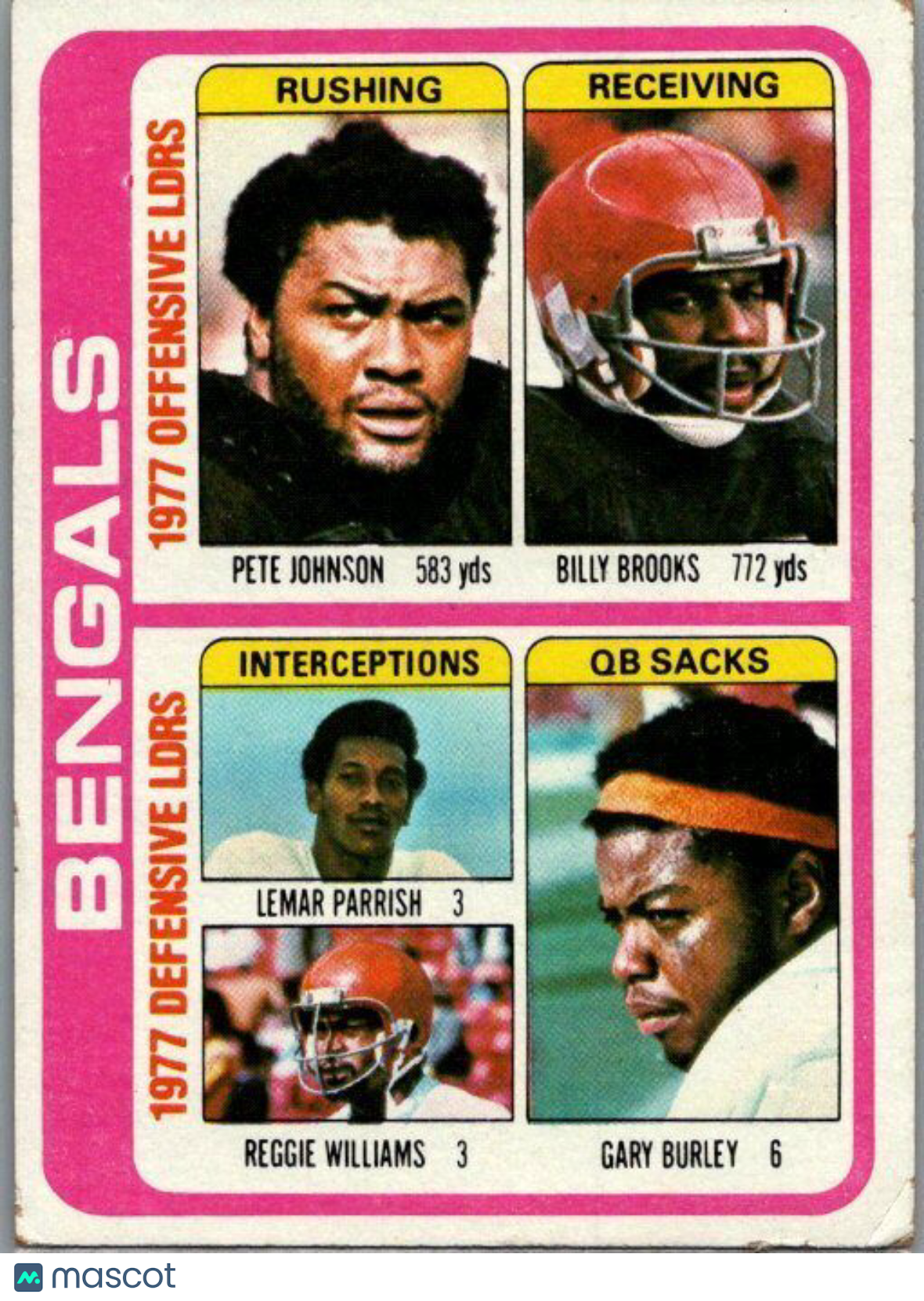 1978 Topps #505 Bengals