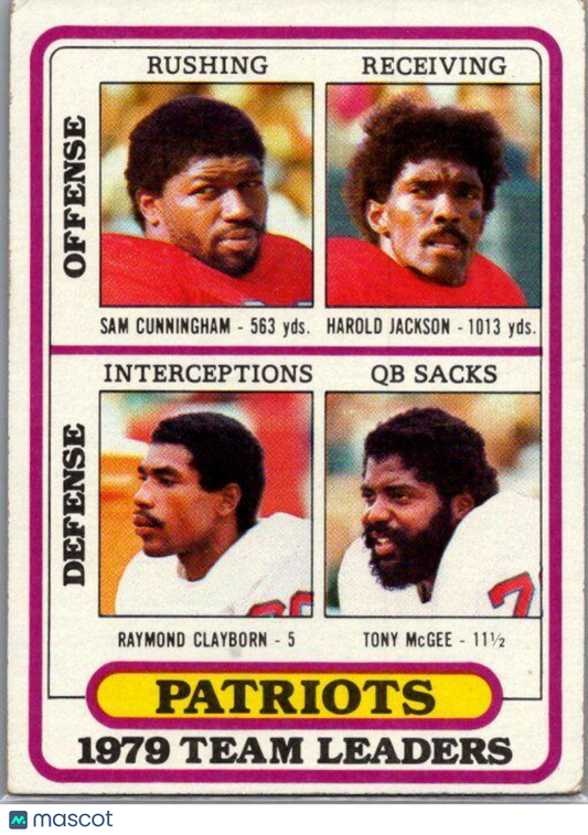 1980 Topps #188 Sam Cunningham / Harold Jackson / Raymond Clayborn / Tony McGee